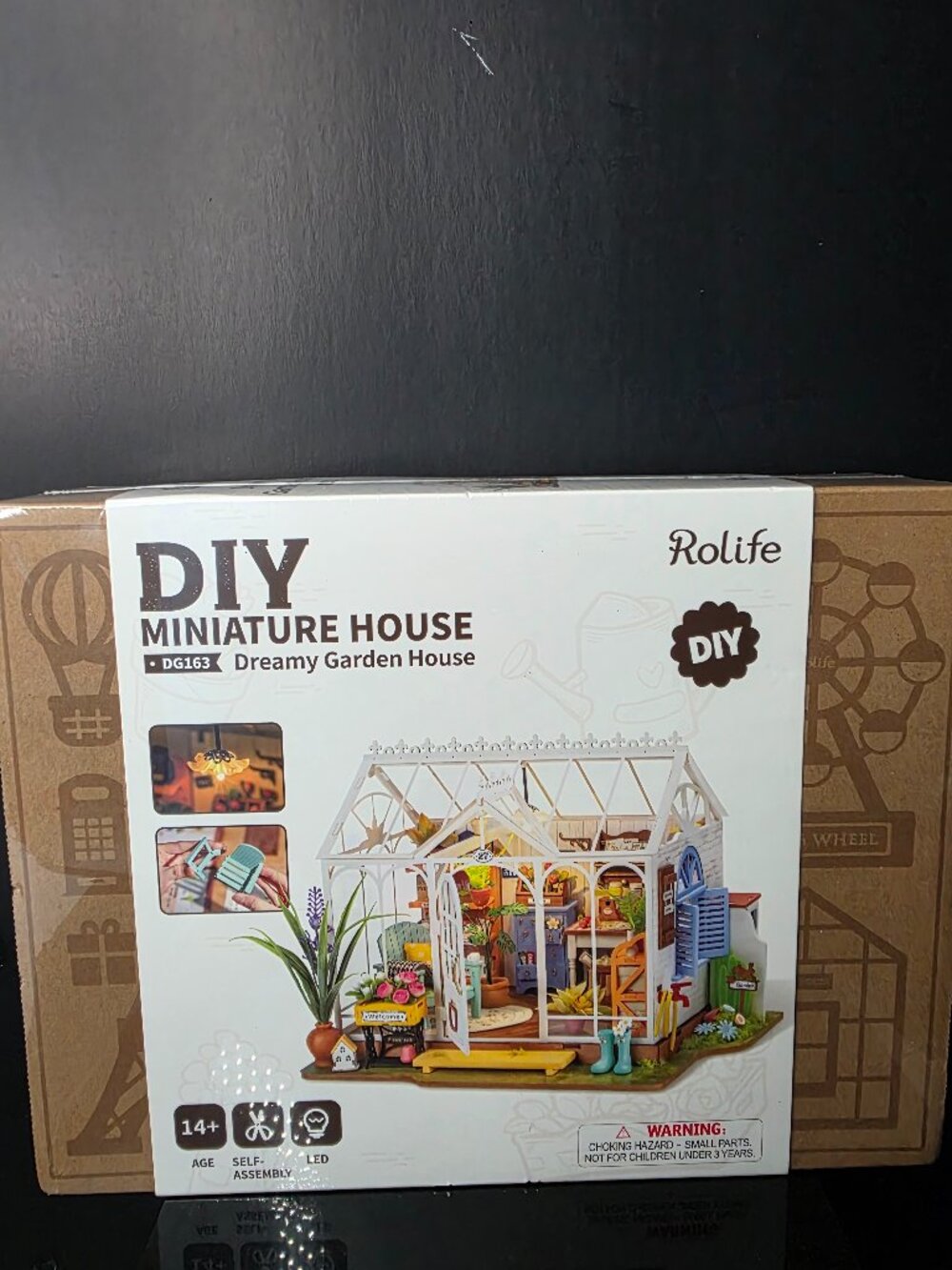 Rolife Dreamy Garden House DIY Miniature House DG163 LED Dollhouse Kit NEW